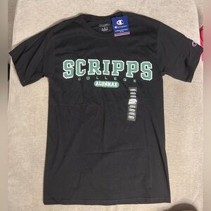 NWT Champion Black Scripps College Alumnae Tee